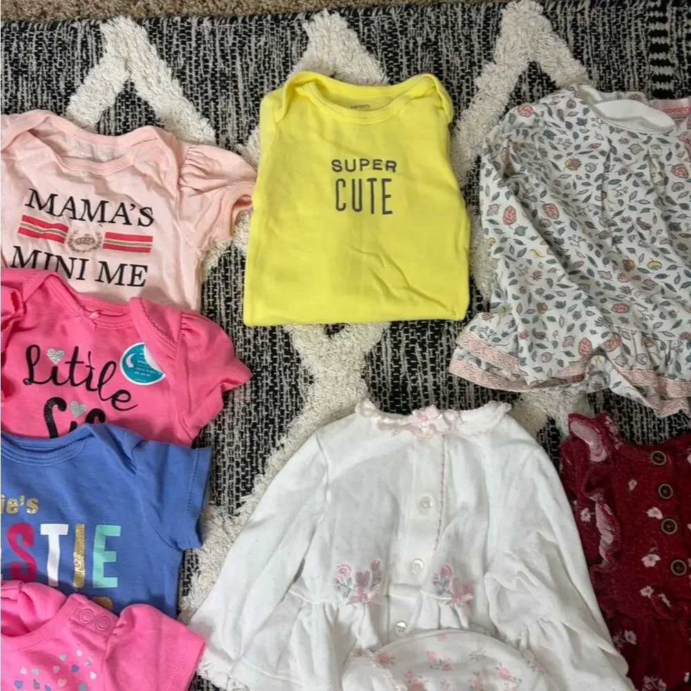 Baby Girl One Pieces Set size 6mo 3/6mo spring bundle euc! Summer clothes